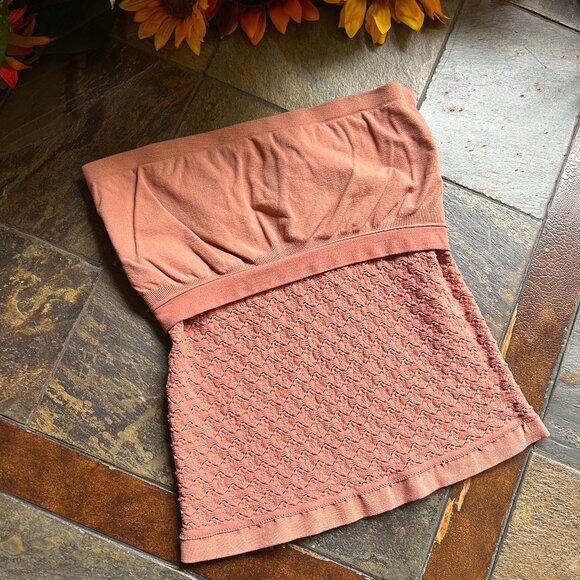 Free People “Intimately” Strapless Camisole Tube Top in Terra Cotta - Picture 5 of 8